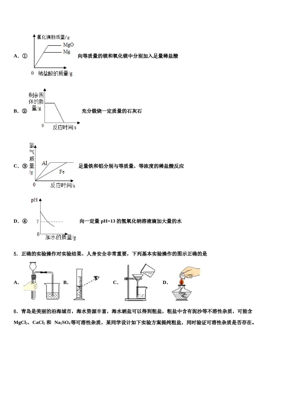 2023-2024学年广西柳州市城中区龙城中学中考化学考试模拟冲刺卷含解析.doc_第2页