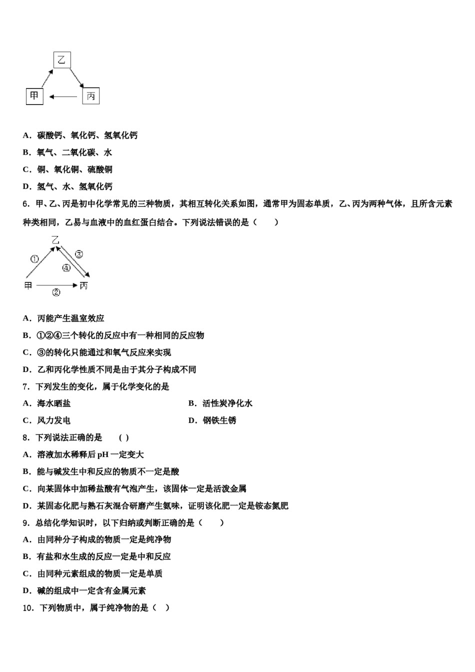 2023-2024学年汕头市重点中学中考化学全真模拟试题含解析.doc_第2页