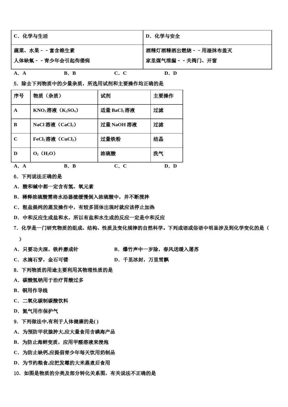 2023-2024学年江苏南京市秦外、钟英中考化学最后冲刺模拟试卷含解析.doc_第2页