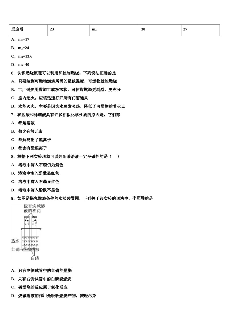 2023-2024学年江苏沭阳如东实验学校中考化学五模试卷含解析.doc_第2页