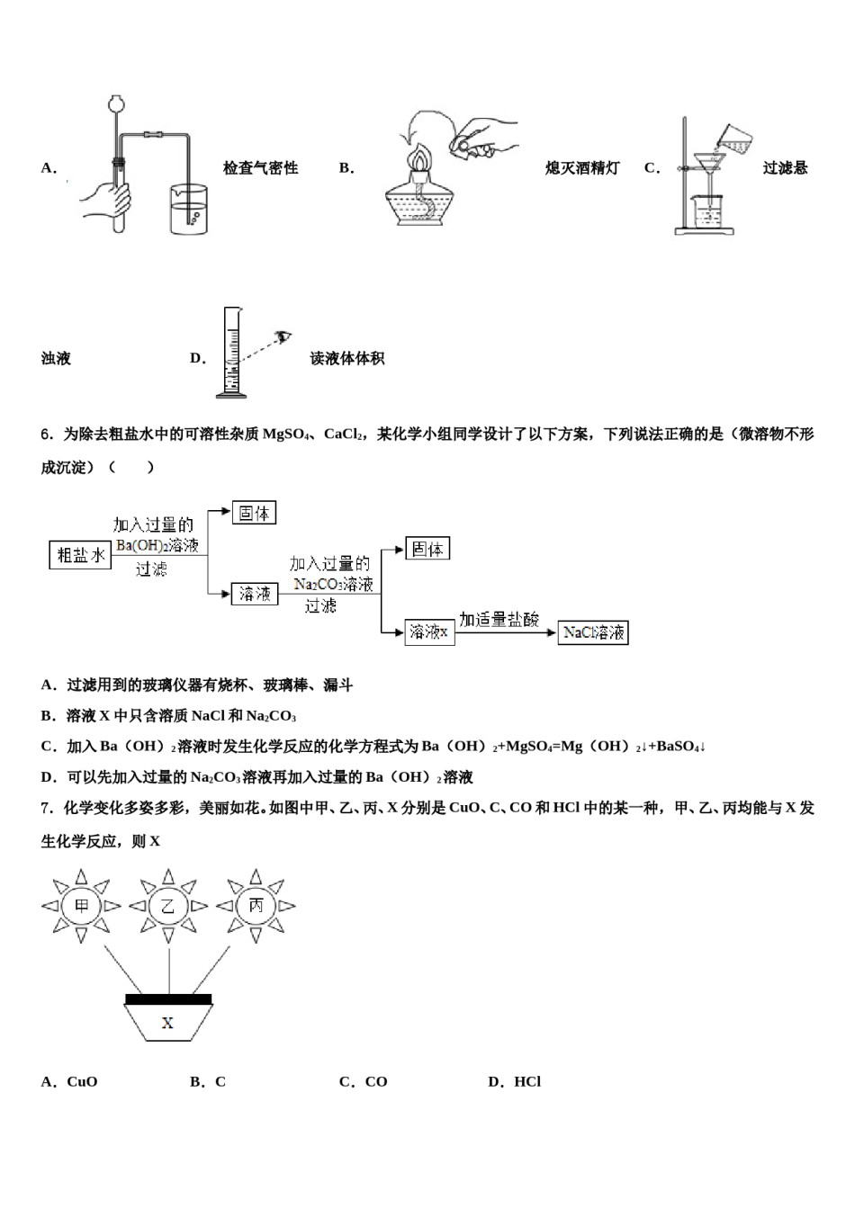2023-2024学年江苏省宜兴市实验中学中考冲刺卷化学试题含解析.doc_第2页