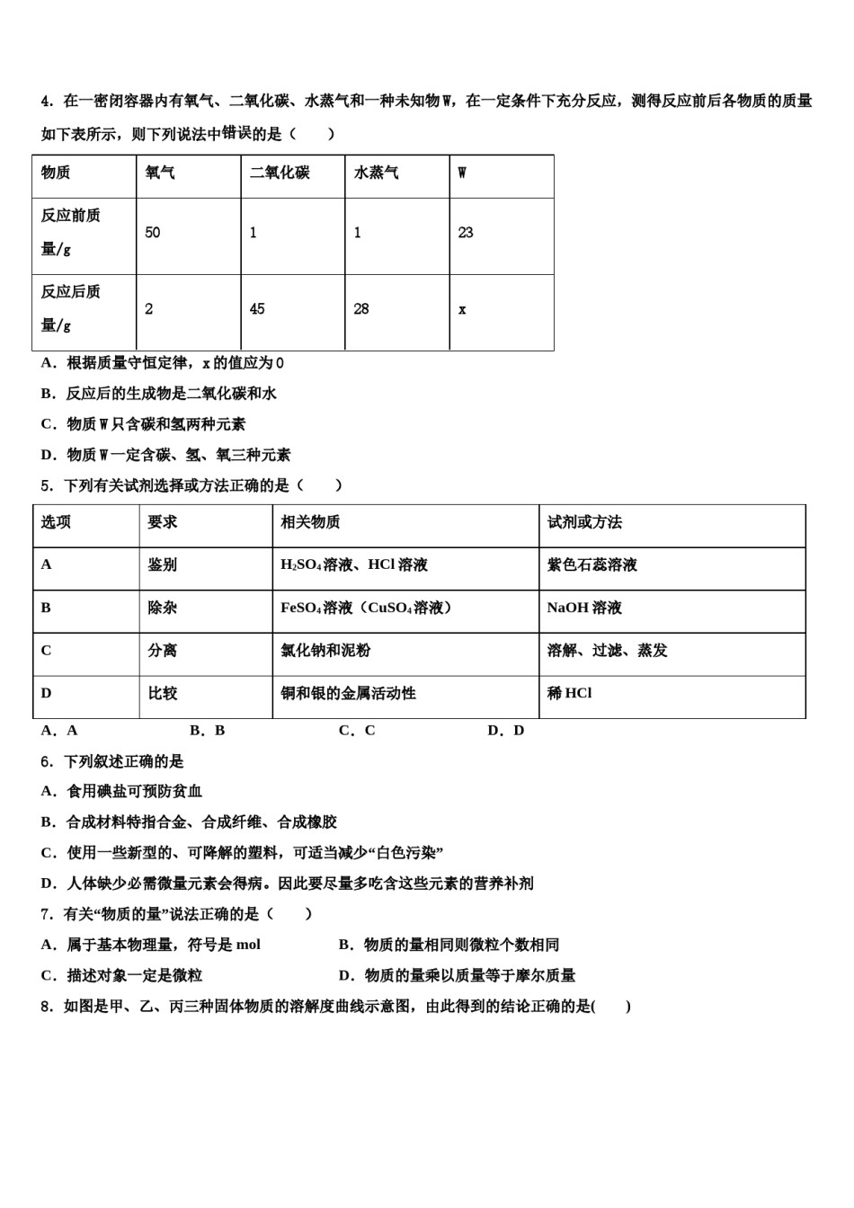 2023-2024学年江苏省徐州市沛县中考化学押题试卷含解析.doc_第2页