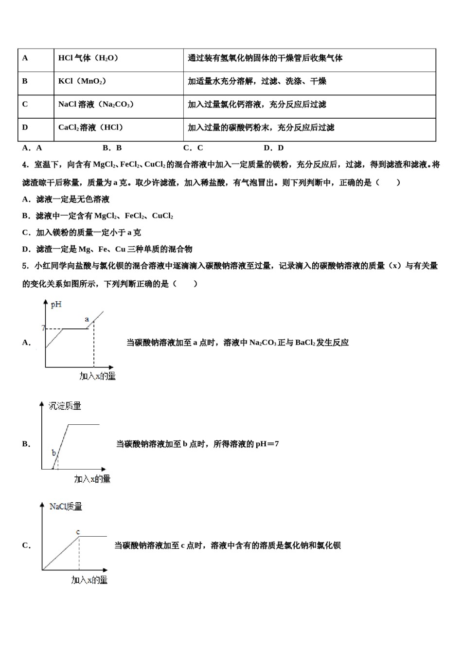2023-2024学年江苏省无锡市锡北片中考考前最后一卷化学试卷含解析.doc_第2页
