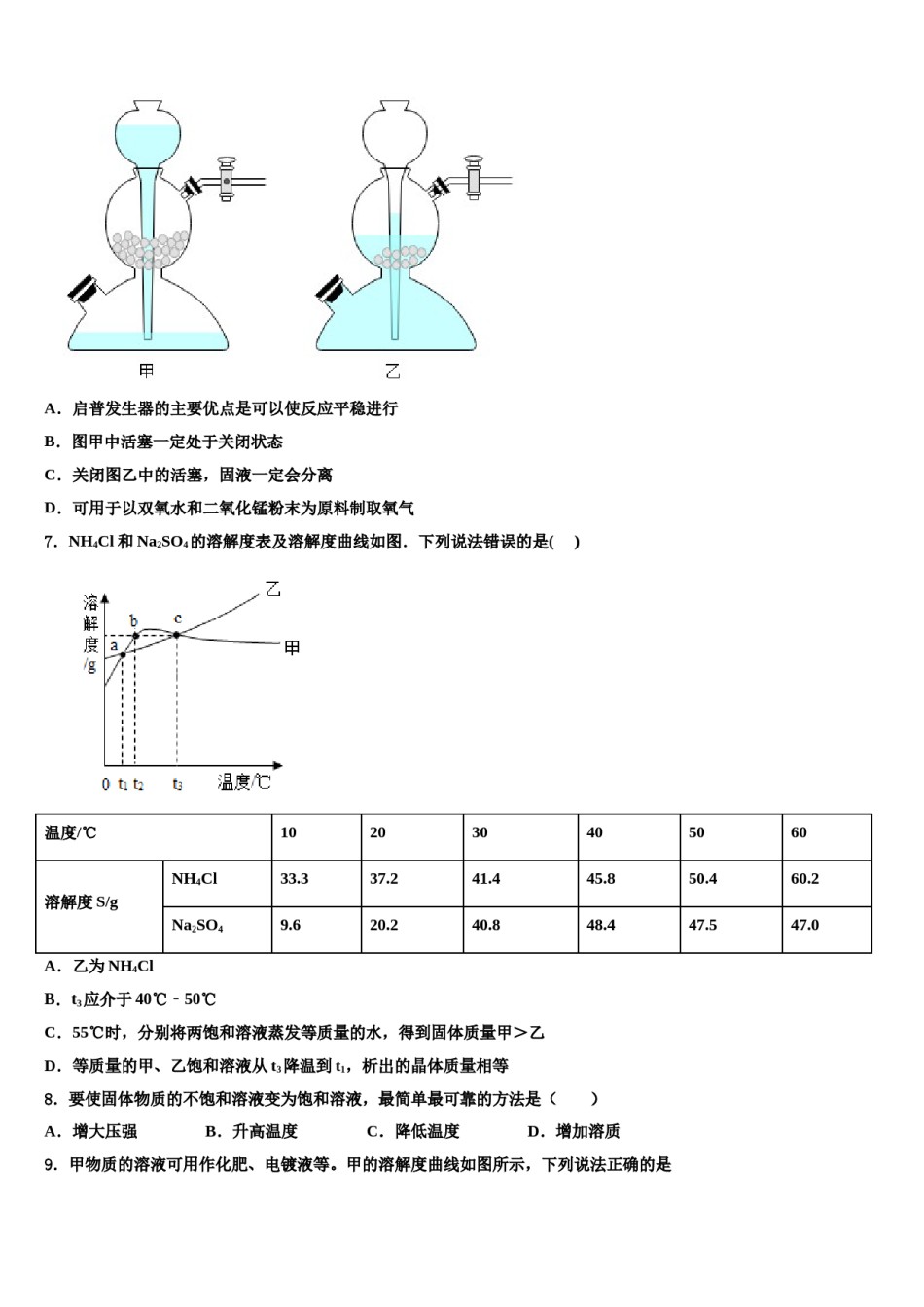 2023-2024学年江苏省江阴市祝塘中学初中化学毕业考试模拟冲刺卷含解析.doc_第2页