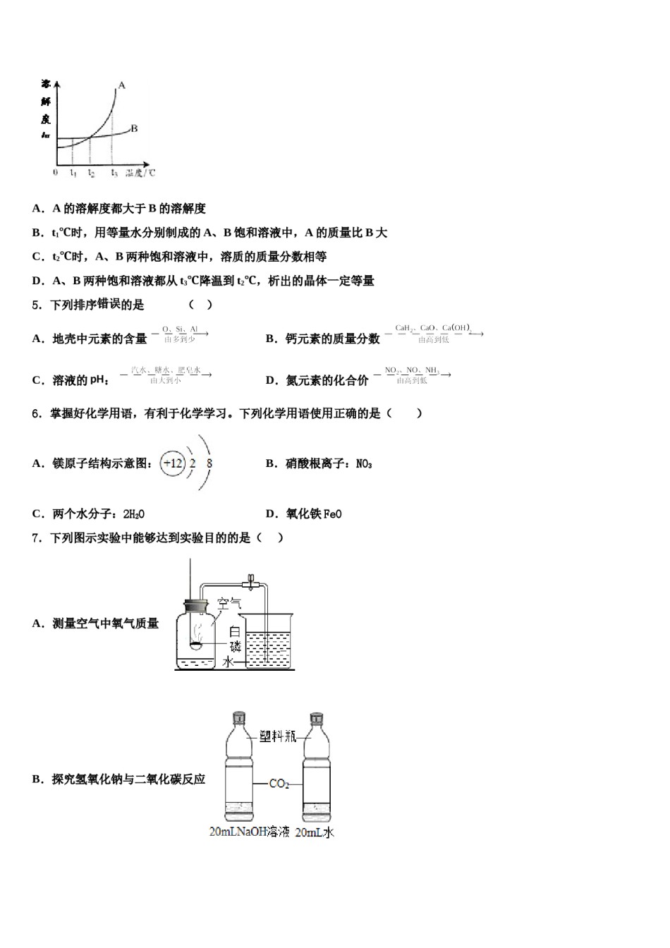 2023-2024学年江苏省盐城景山中学中考化学模试卷含解析.doc_第2页