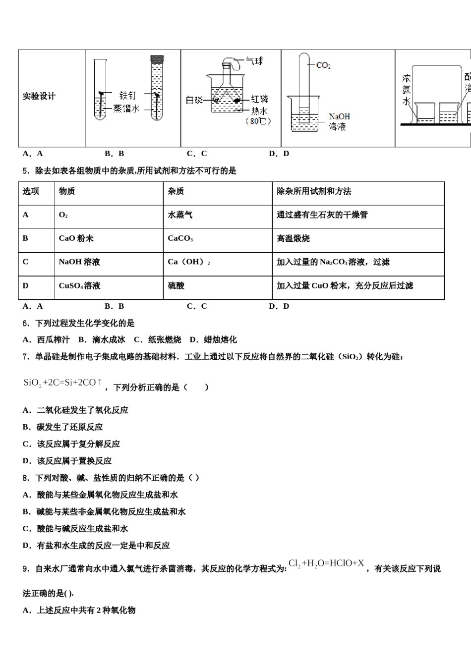 2023-2024学年江苏省盐城阜宁县联考中考押题化学预测卷含解析.doc_第2页