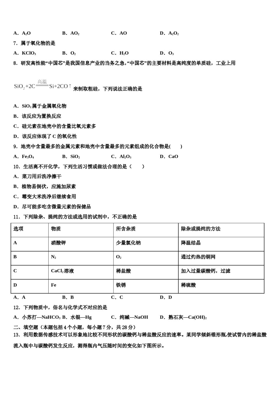 2023-2024学年江苏省苏州工业园区星湖校中考化学全真模拟试题含解析.doc_第2页