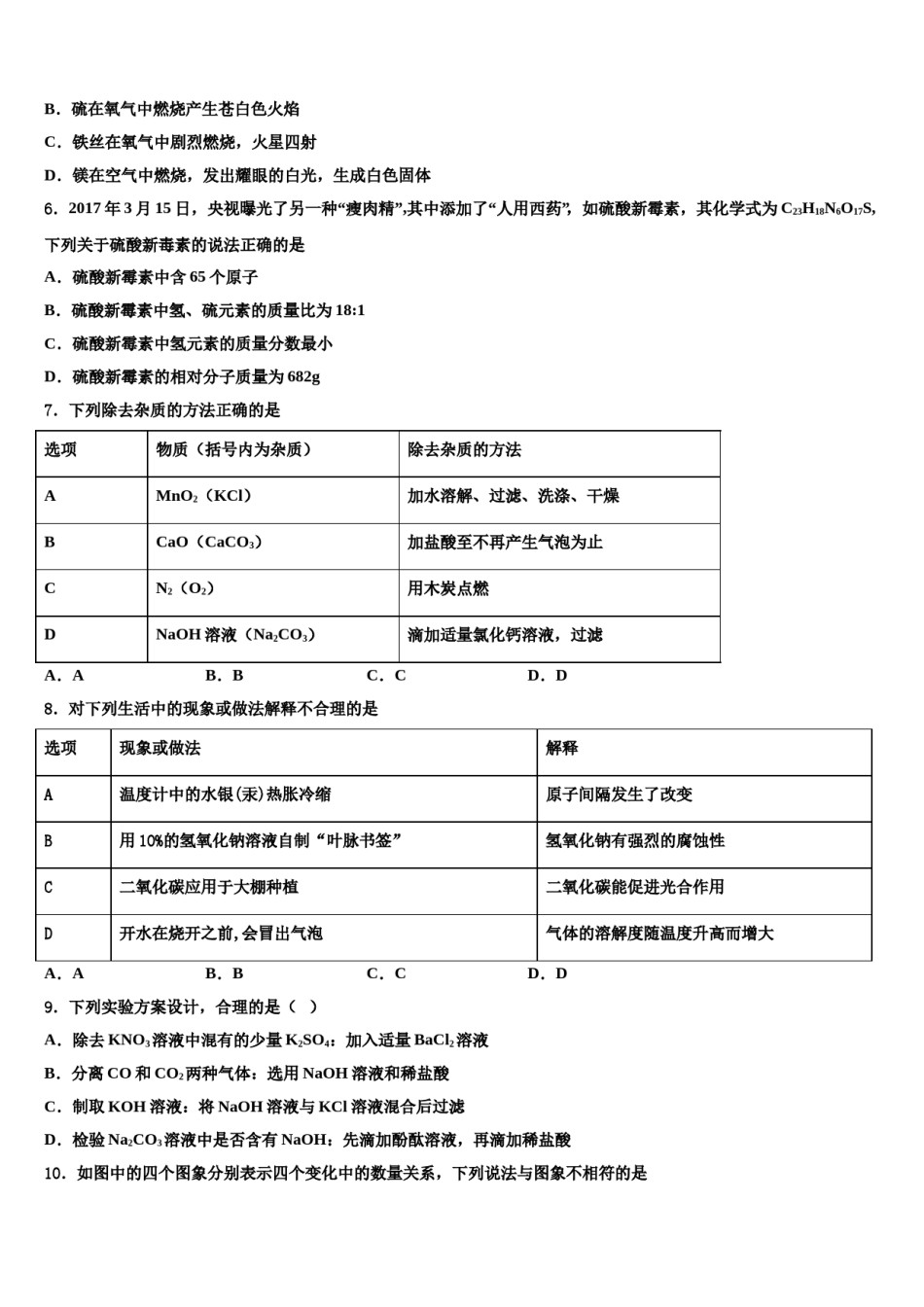 2023-2024学年江苏省重点达标名校中考化学全真模拟试题含解析.doc_第2页