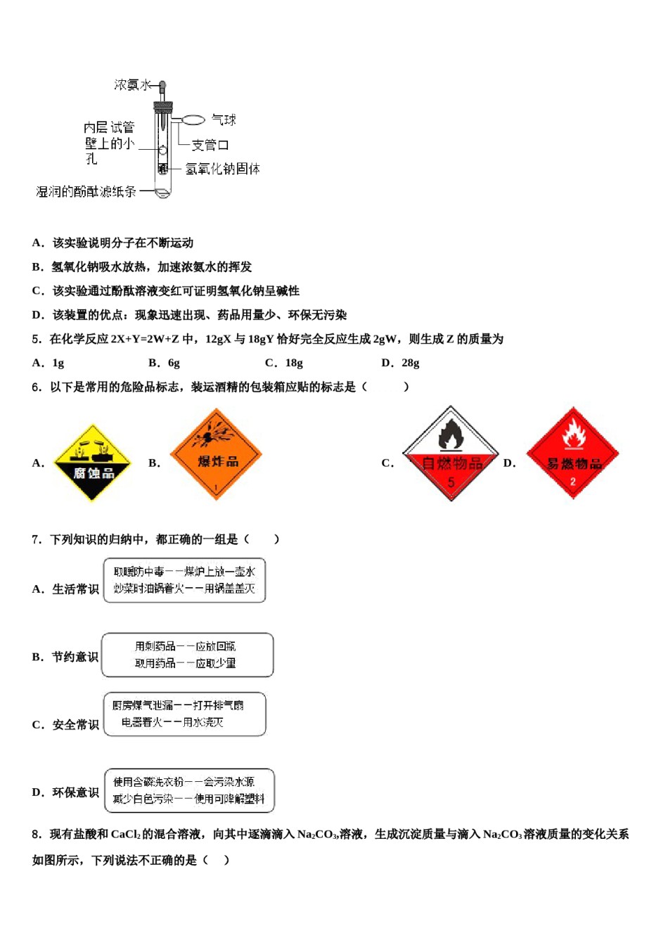 2023-2024学年江苏省镇江市丹阳市中考化学考试模拟冲刺卷含解析.doc_第2页