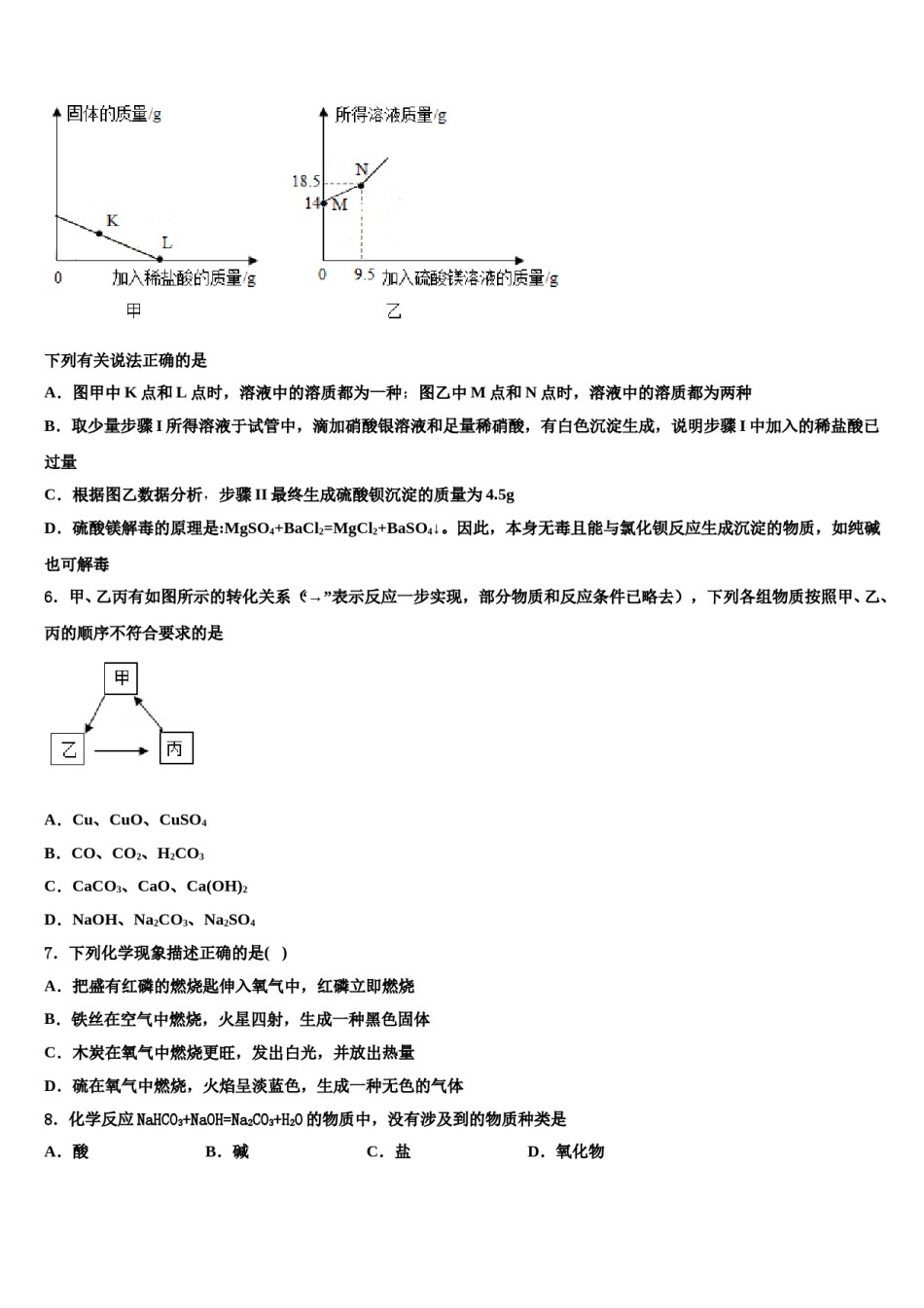 2023-2024学年江西省分宜县重点名校中考化学最后一模试卷含解析.doc_第2页
