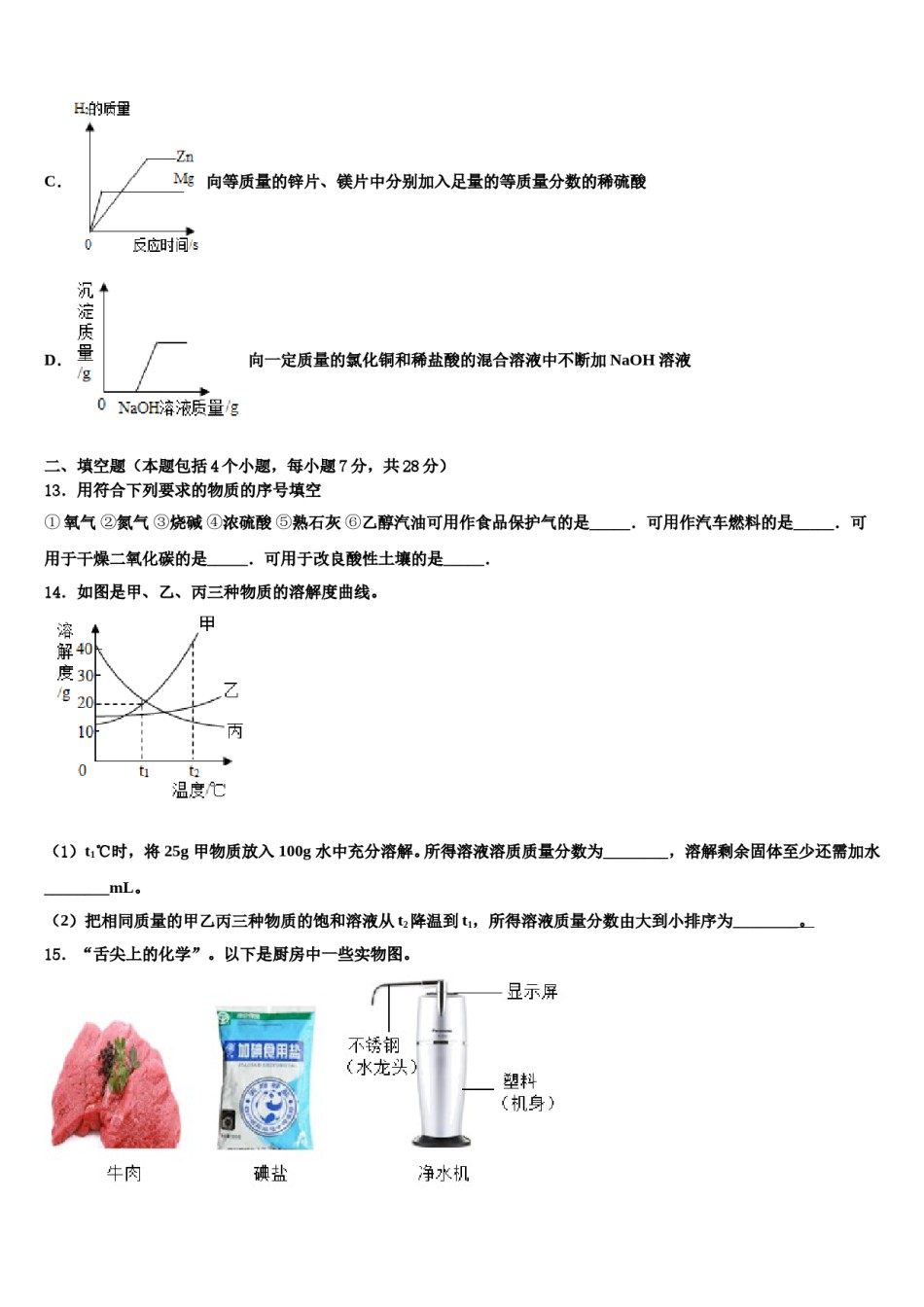 2023-2024学年江西省庐山市中考化学全真模拟试卷含解析.doc_第3页