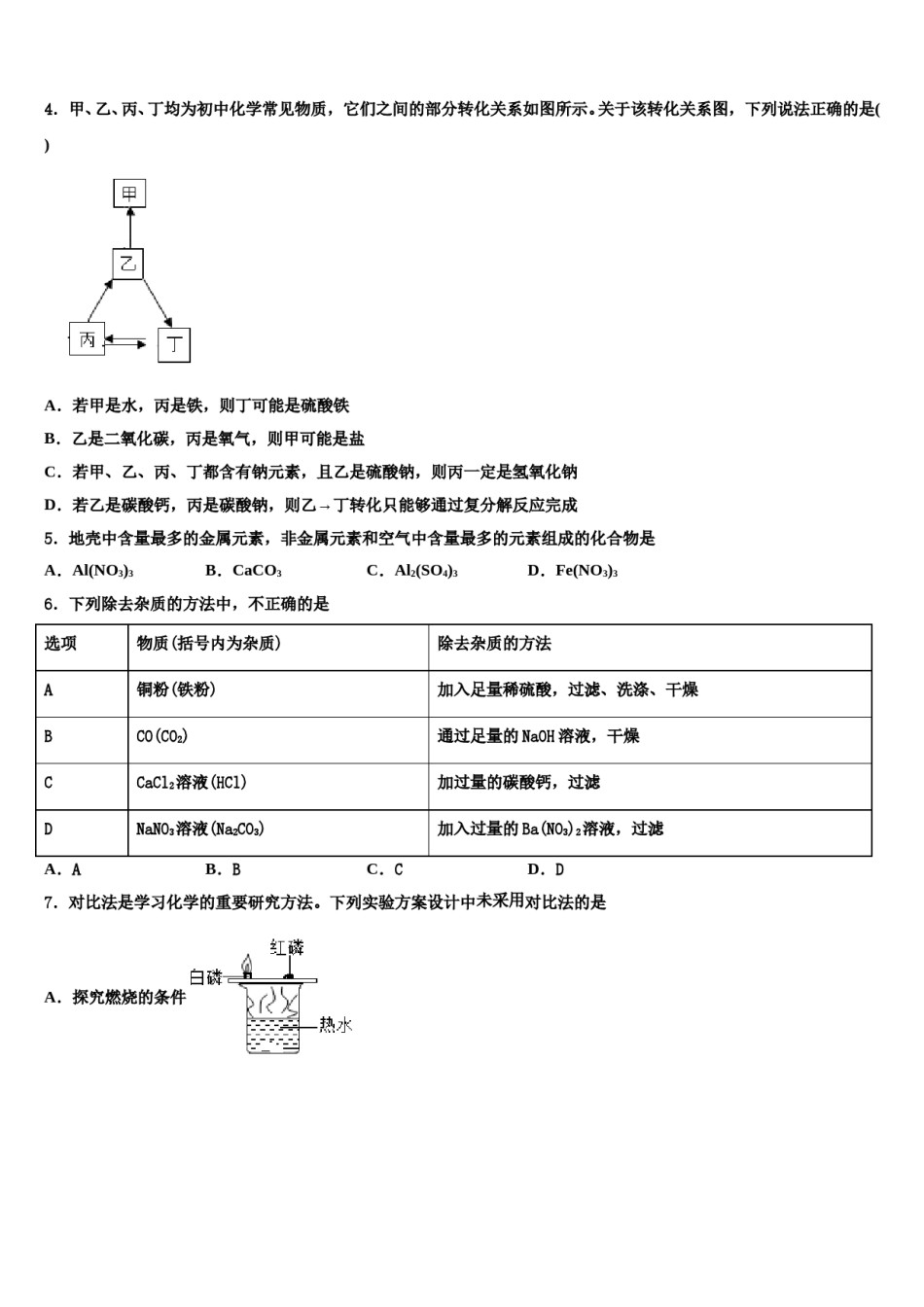 2023-2024学年河北保定雄县重点名校中考化学仿真试卷含解析.doc_第2页