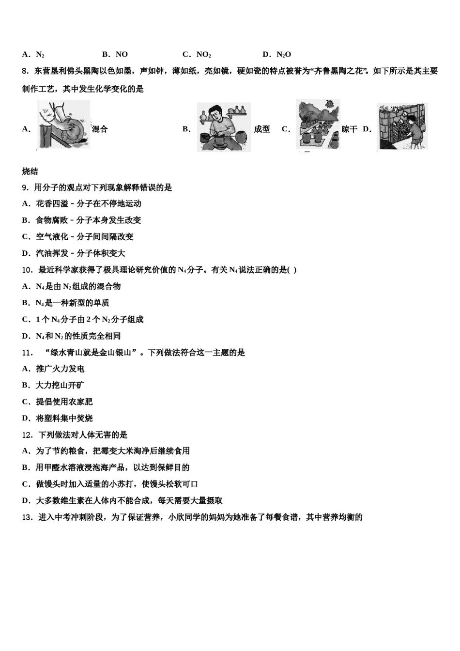 2023-2024学年河北省唐山市丰南区中考冲刺卷化学试题含解析.doc_第2页