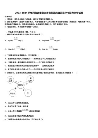 2023-2024学年河北省秦皇岛市青龙满族自治县中考联考化学试卷含解析.doc