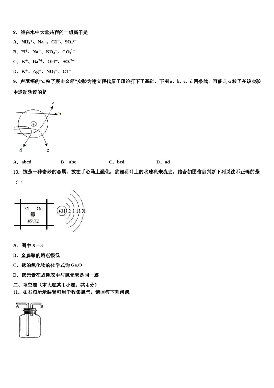 2023-2024学年河北省邢台市英华集团初中部中考化学猜题卷含解析.doc_第2页