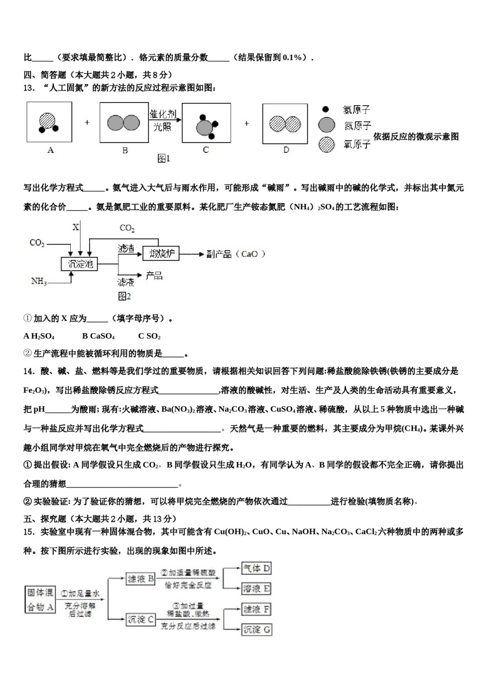 2023-2024学年河南省南阳华龙中学中考化学全真模拟试题含解析.doc_第3页