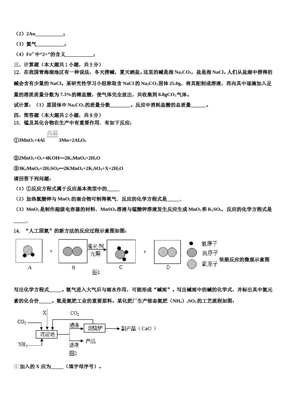 2023-2024学年河南省淮阳区羲城中学中考考前最后一卷化学试卷含解析.doc_第3页