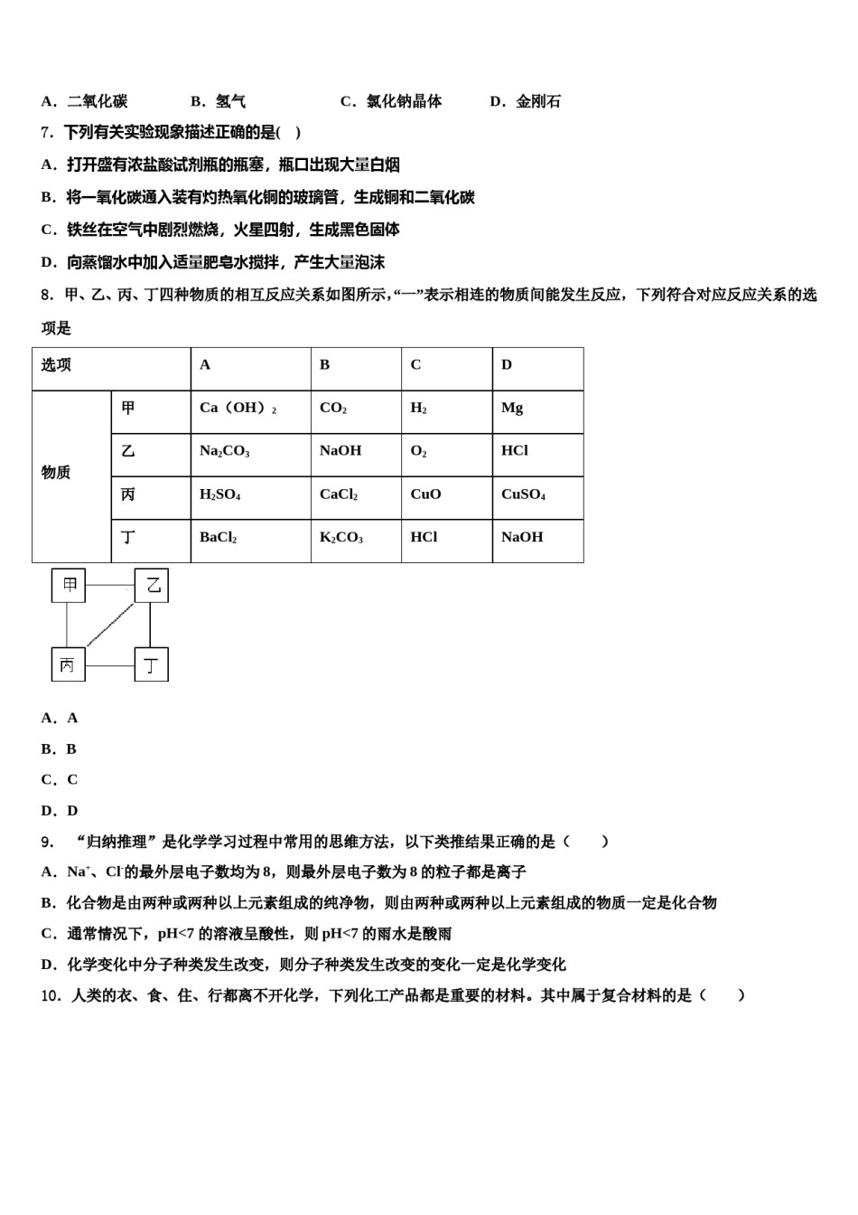 2023-2024学年浙江省嘉兴市海宁市中考三模化学试题含解析.doc_第2页
