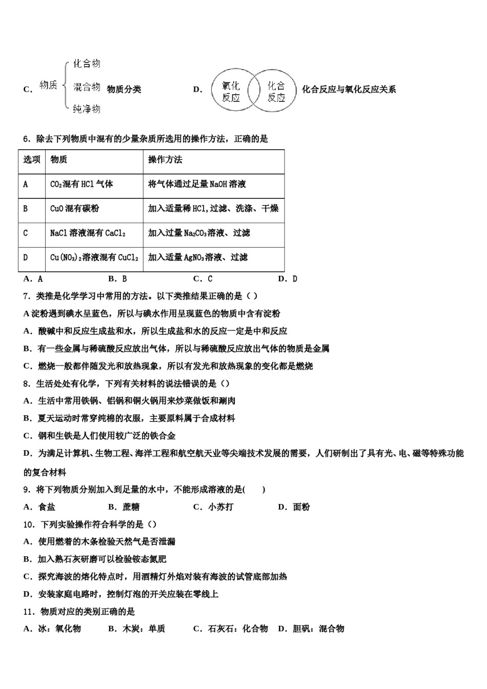 2023-2024学年湖南省娄底市娄星区初中化学毕业考试模拟冲刺卷含解析.doc_第2页