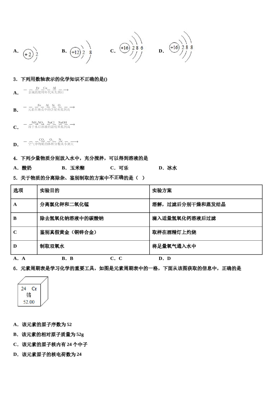 2023-2024学年湖南省郴州市湘南中学中考考前最后一卷化学试卷含解析.doc_第2页