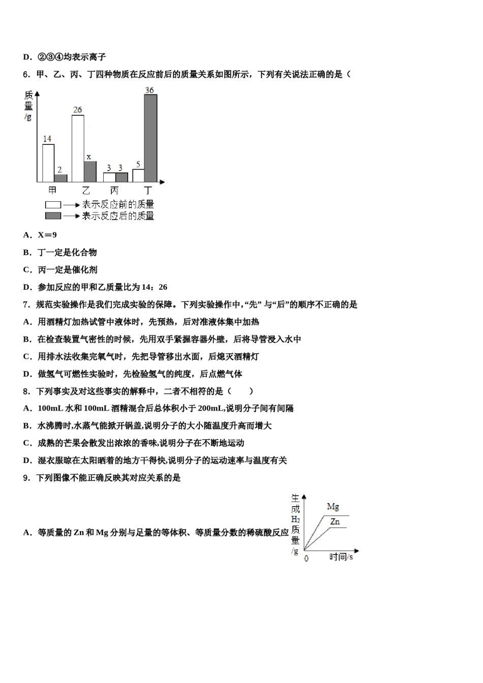 2023-2024学年湖南省长沙市广益中学中考一模化学试题含解析.doc_第2页