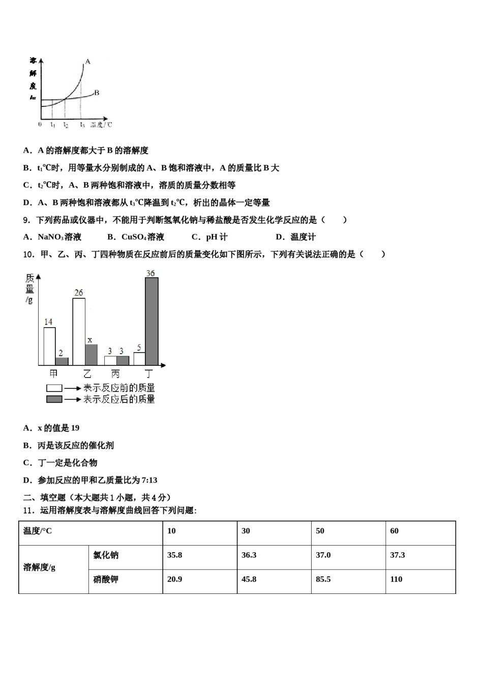 2023-2024学年甘肃省天水市麦积区向荣中学中考试题猜想化学试卷含解析.doc_第3页