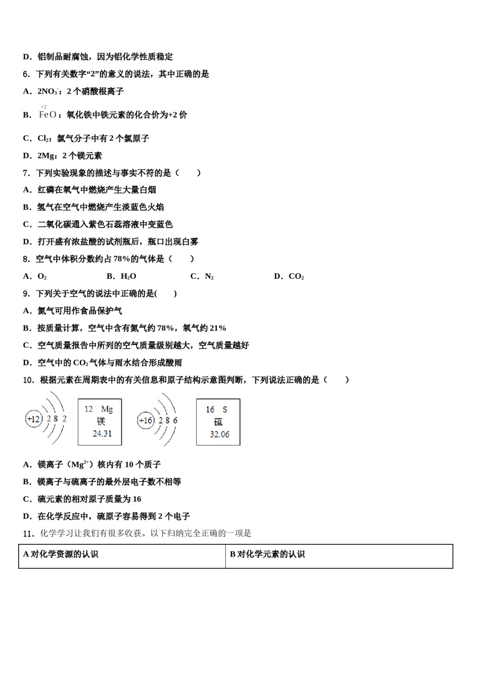 2023-2024学年福建省东山县达标名校中考猜题化学试卷含解析.doc_第2页