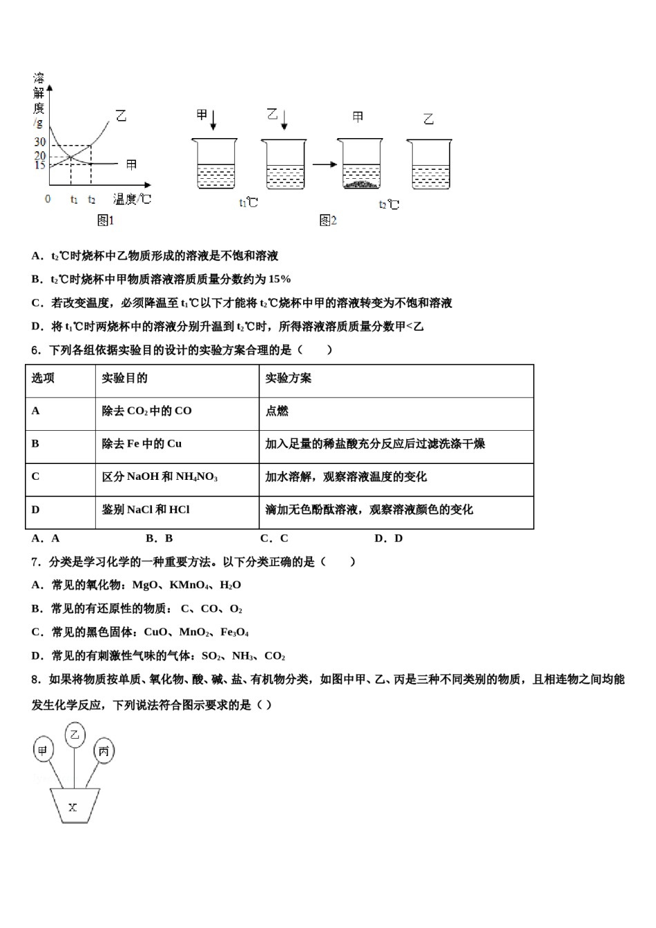 2023-2024学年福建省夏门市金鸡亭中学毕业升学考试模拟卷化学卷含解析.doc_第2页