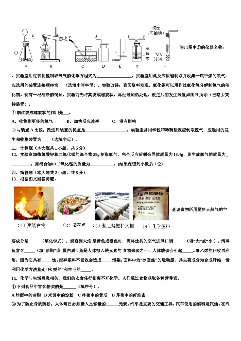 2023-2024学年福建省长汀县城区五校十校联考最后化学试题含解析.doc_第3页