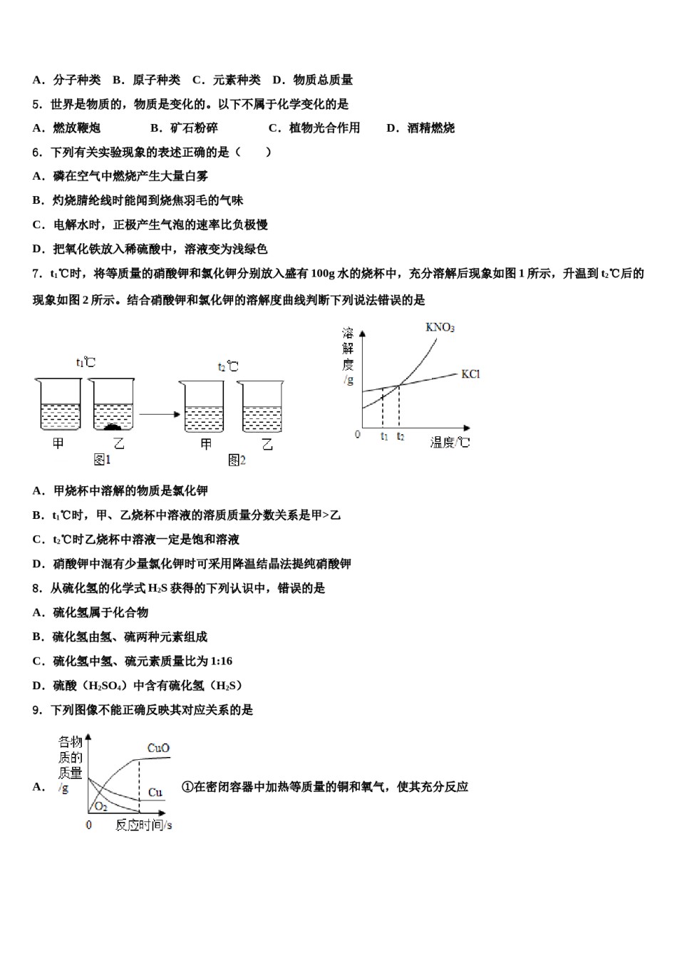 2023-2024学年福建省龙岩市上杭县中考化学模拟试题含解析.doc_第2页