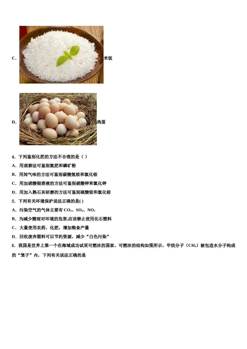 2023-2024学年西藏拉萨市名校中考化学适应性模拟试题含解析.doc_第2页