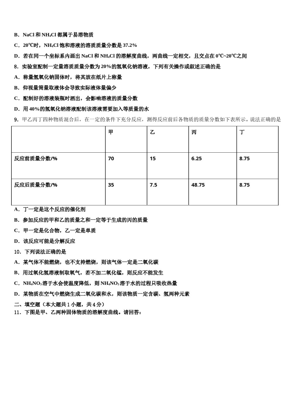2023-2024学年贵州省六盘水市十校联考最后化学试题含解析.doc_第3页