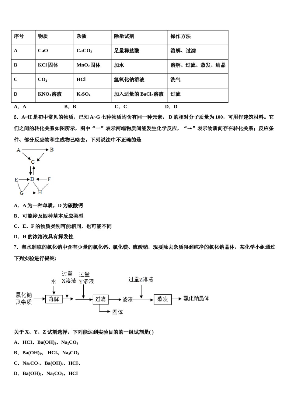 2023-2024学年辽宁省沈阳市第一三四中学中考试题猜想化学试卷含解析.doc_第2页