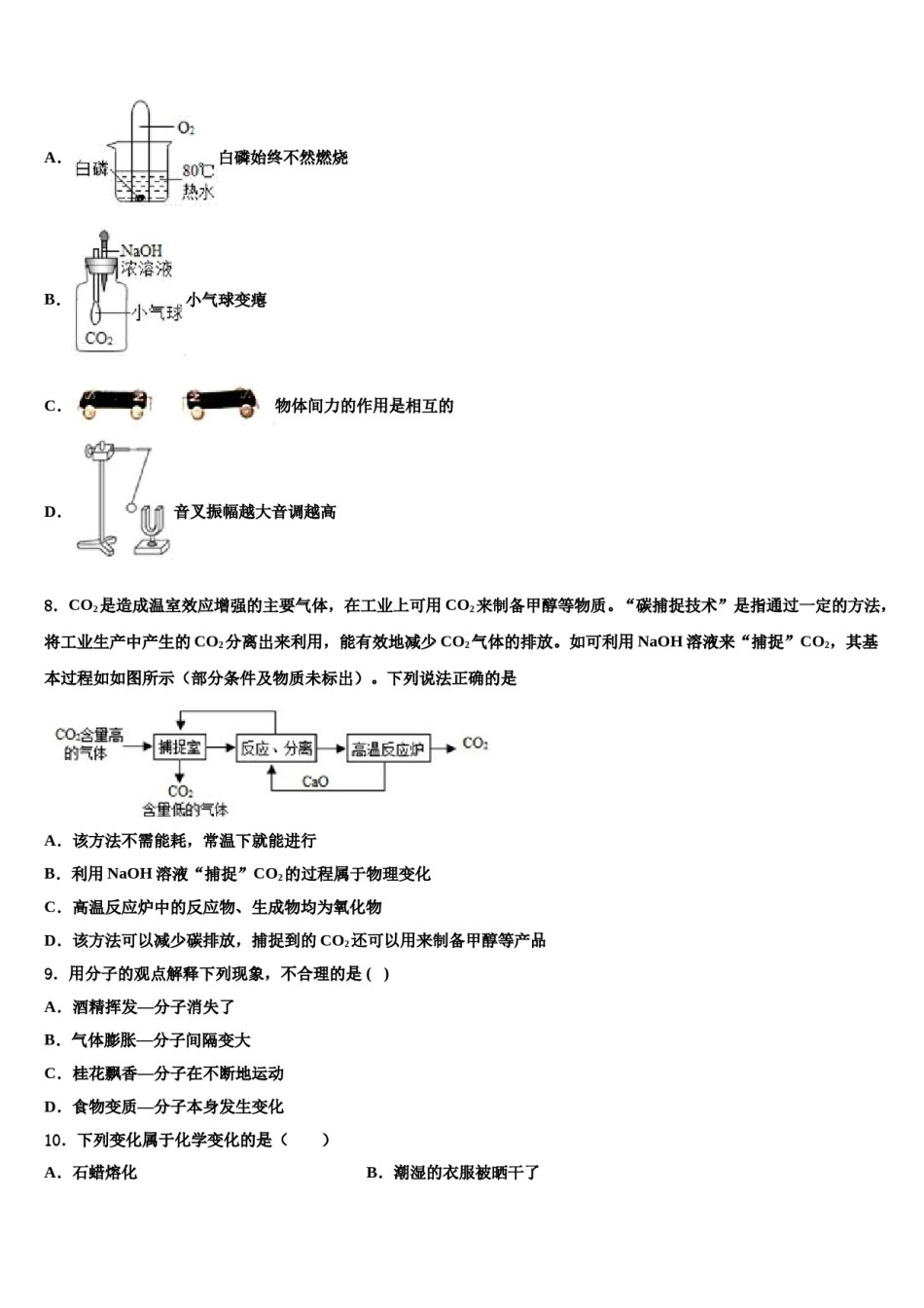 2023-2024学年陕西省商洛市商南县重点中学初中化学毕业考试模拟冲刺卷含解析.doc_第2页