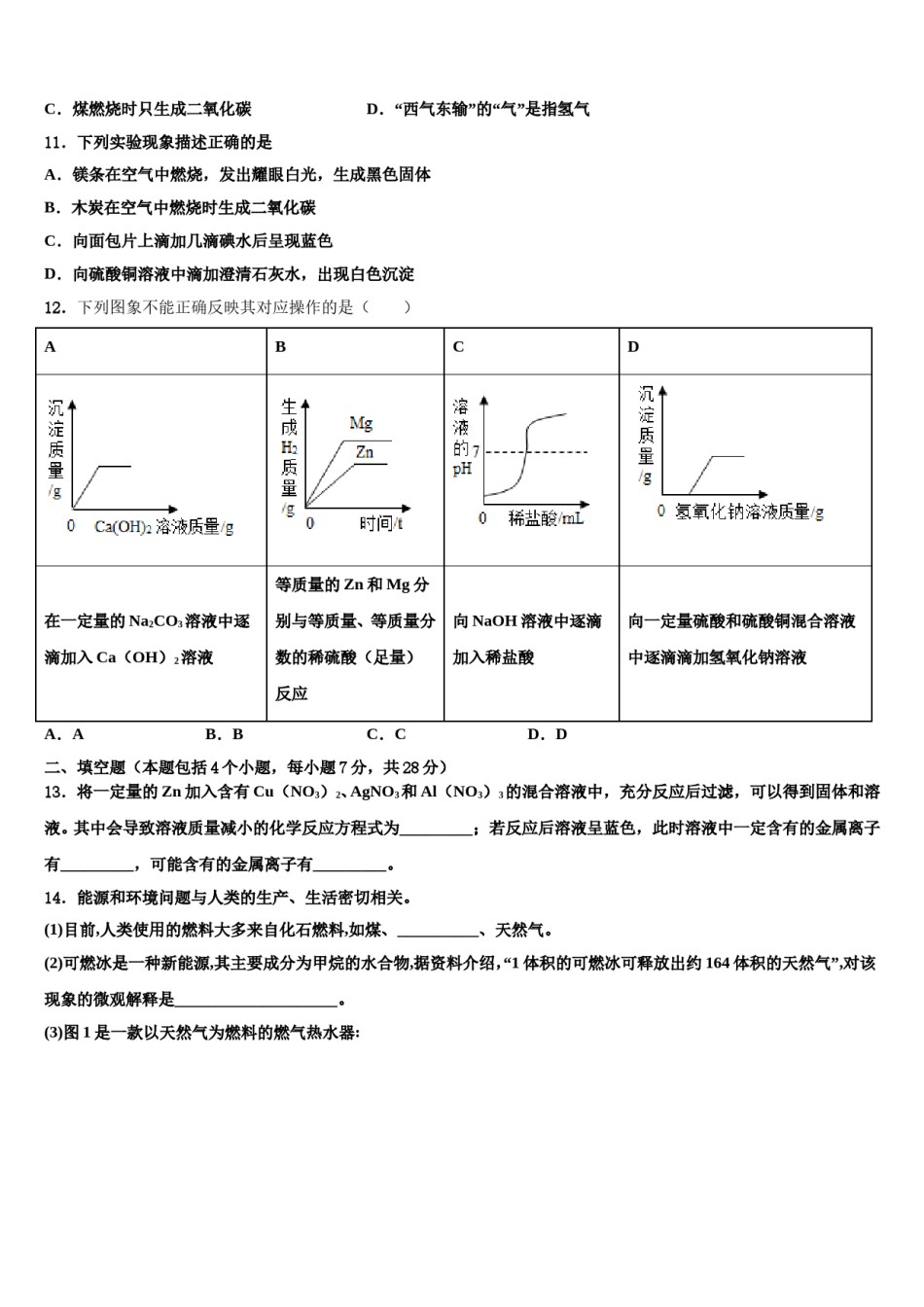 2023-2024学年黑龙江省佳木斯市第五中学中考化学仿真试卷含解析.doc_第3页