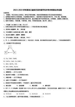2023-2024学年黑龙江省哈尔滨市建平校中考冲刺卷化学试题含解析.doc
