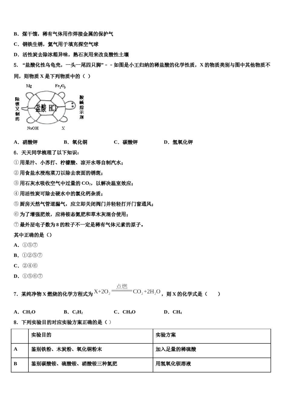2024届“合肥十校”联考中考猜题化学试卷含解析.doc_第2页