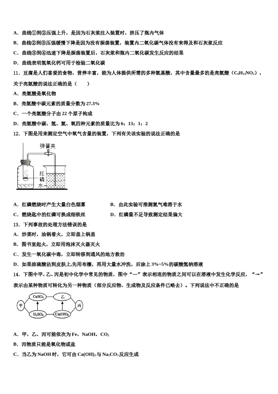 2024届北京市第四十四中学中考一模化学试题含解析.doc_第3页