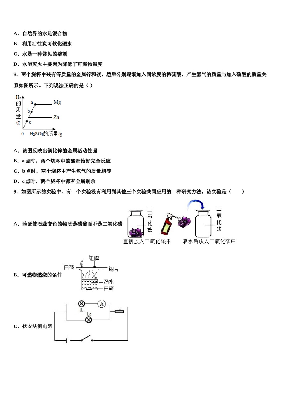 2024届合肥市瑶海区中考化学全真模拟试题含解析.doc_第2页