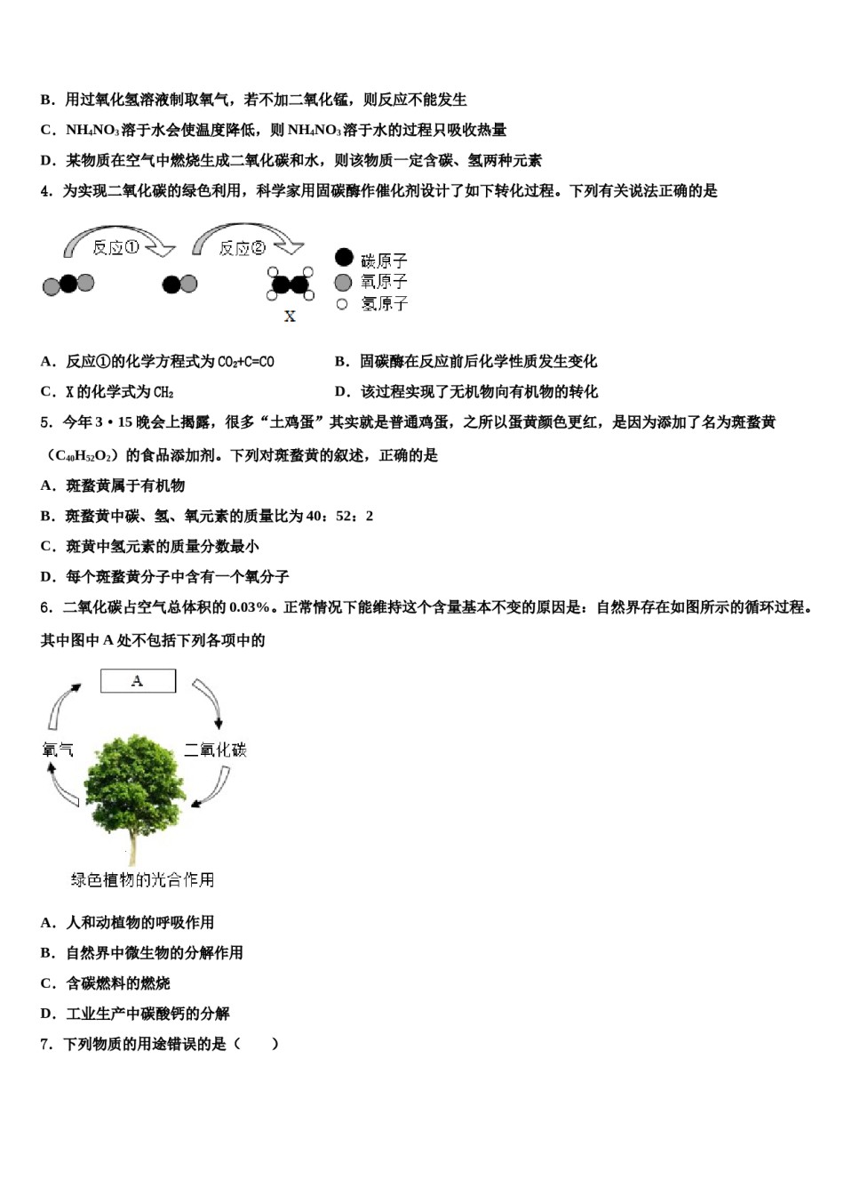 2024届吉林省辉南县重点达标名校中考化学全真模拟试题含解析.doc_第2页