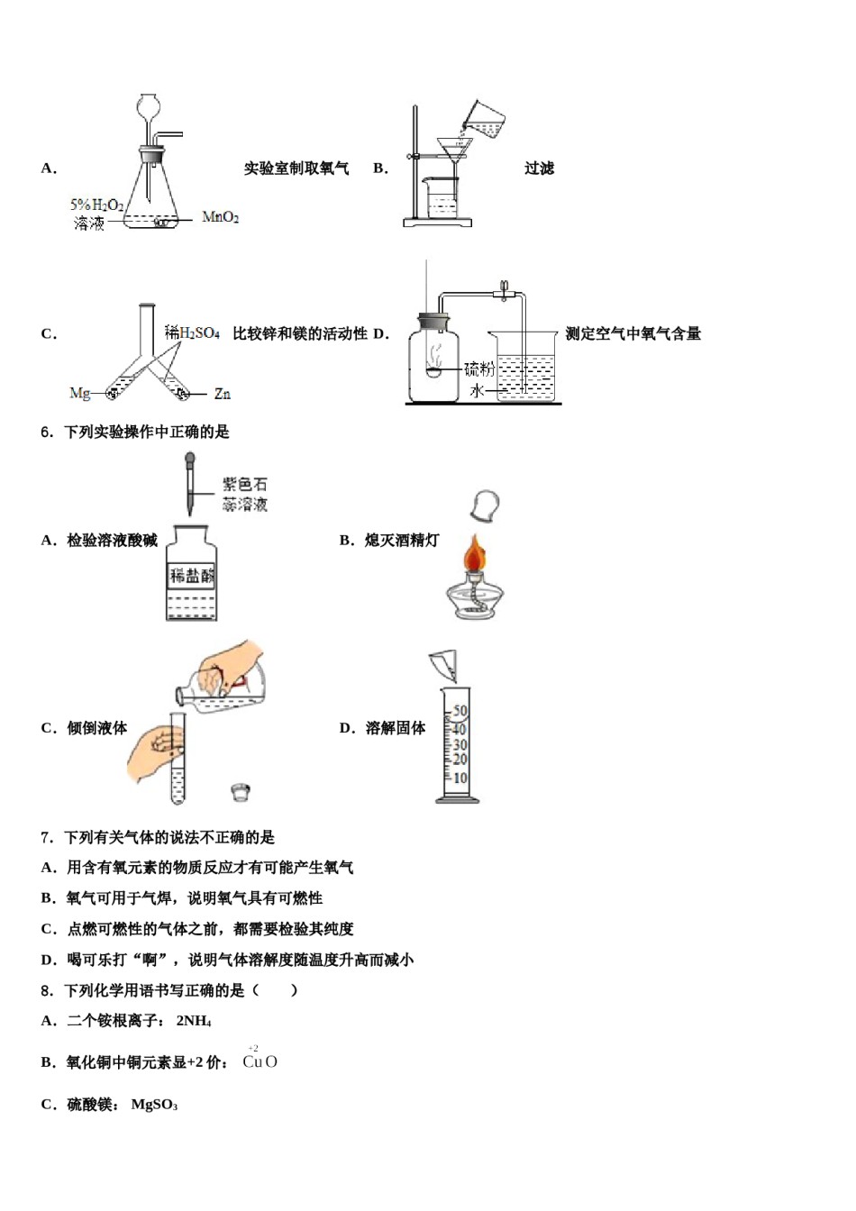 2024届吉林省通化市外国语校中考猜题化学试卷含解析.doc_第2页