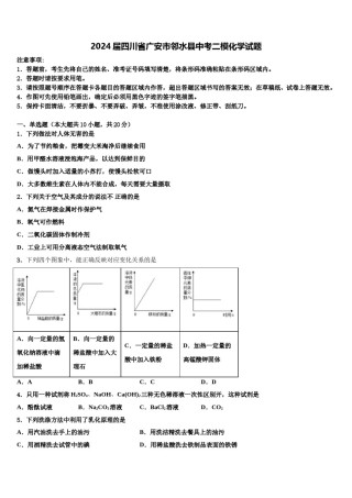 2024届四川省广安市邻水县中考二模化学试题含解析.doc