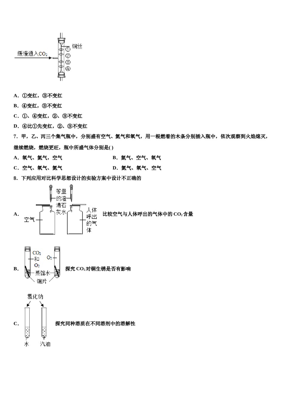 2024届四川省眉山市东坡区苏洵初级中学中考化学全真模拟试卷含解析.doc_第2页