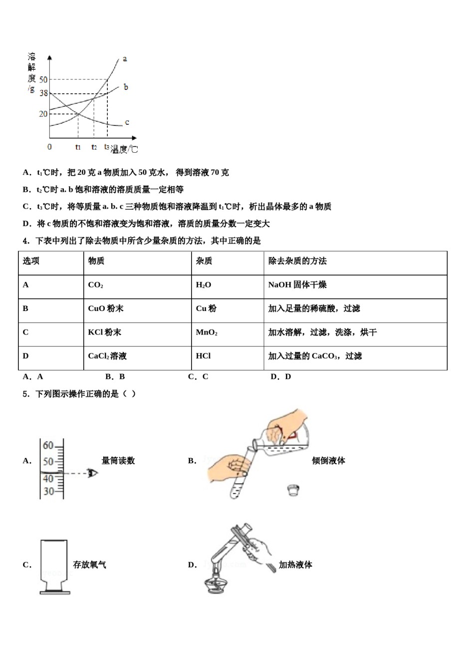 2024届四川省绵阳市部分校中考化学全真模拟试卷含解析.doc_第2页