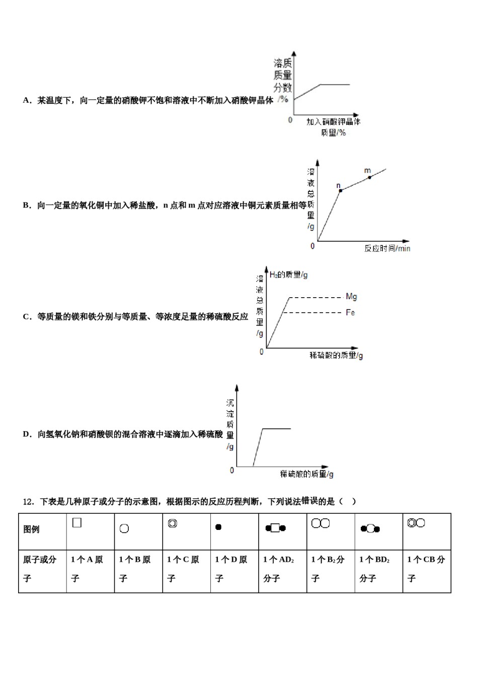 2024届宁夏石嘴山市平罗县中考化学考试模拟冲刺卷含解析.doc_第3页