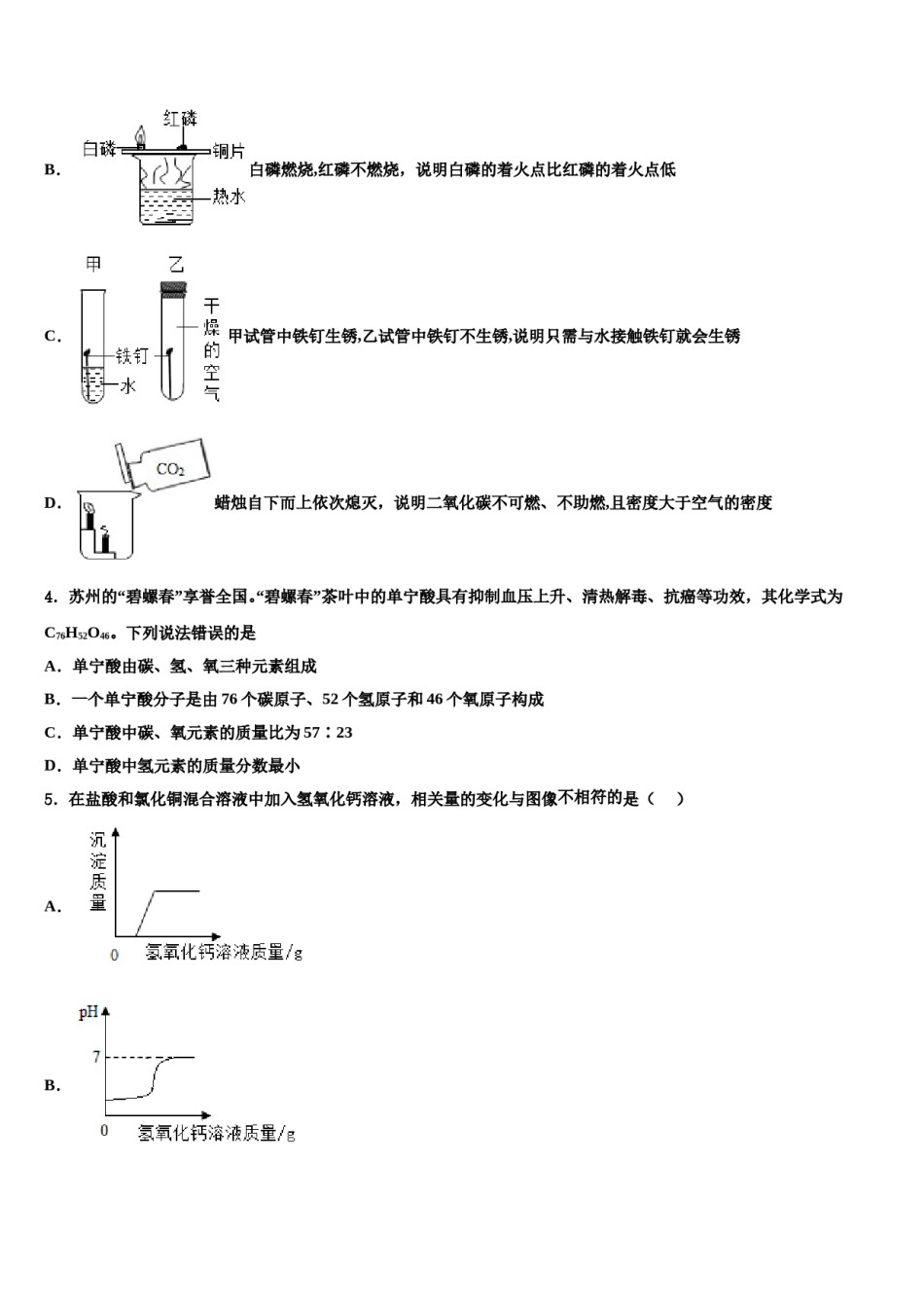 2024届安徽省宁国市宁阳校中考化学最后一模试卷含解析.doc_第2页