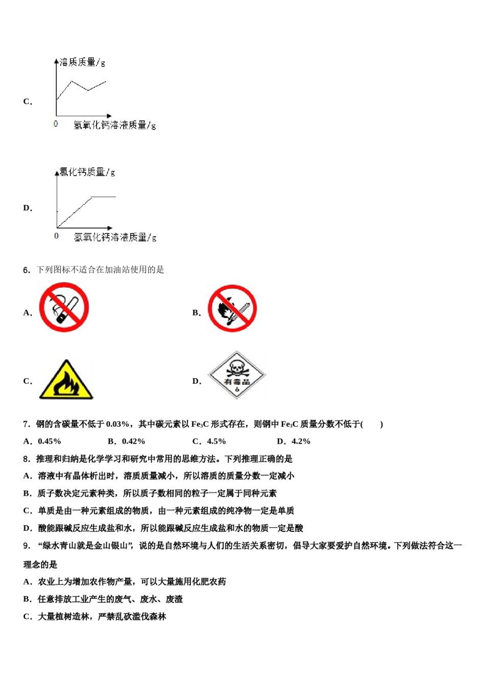 2024届安徽省宁国市宁阳校中考化学最后一模试卷含解析.doc_第3页