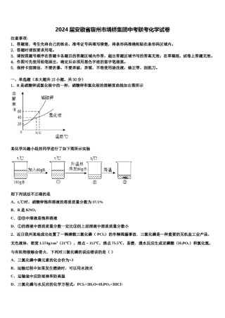 2024届安徽省宿州市埇桥集团中考联考化学试卷含解析.doc
