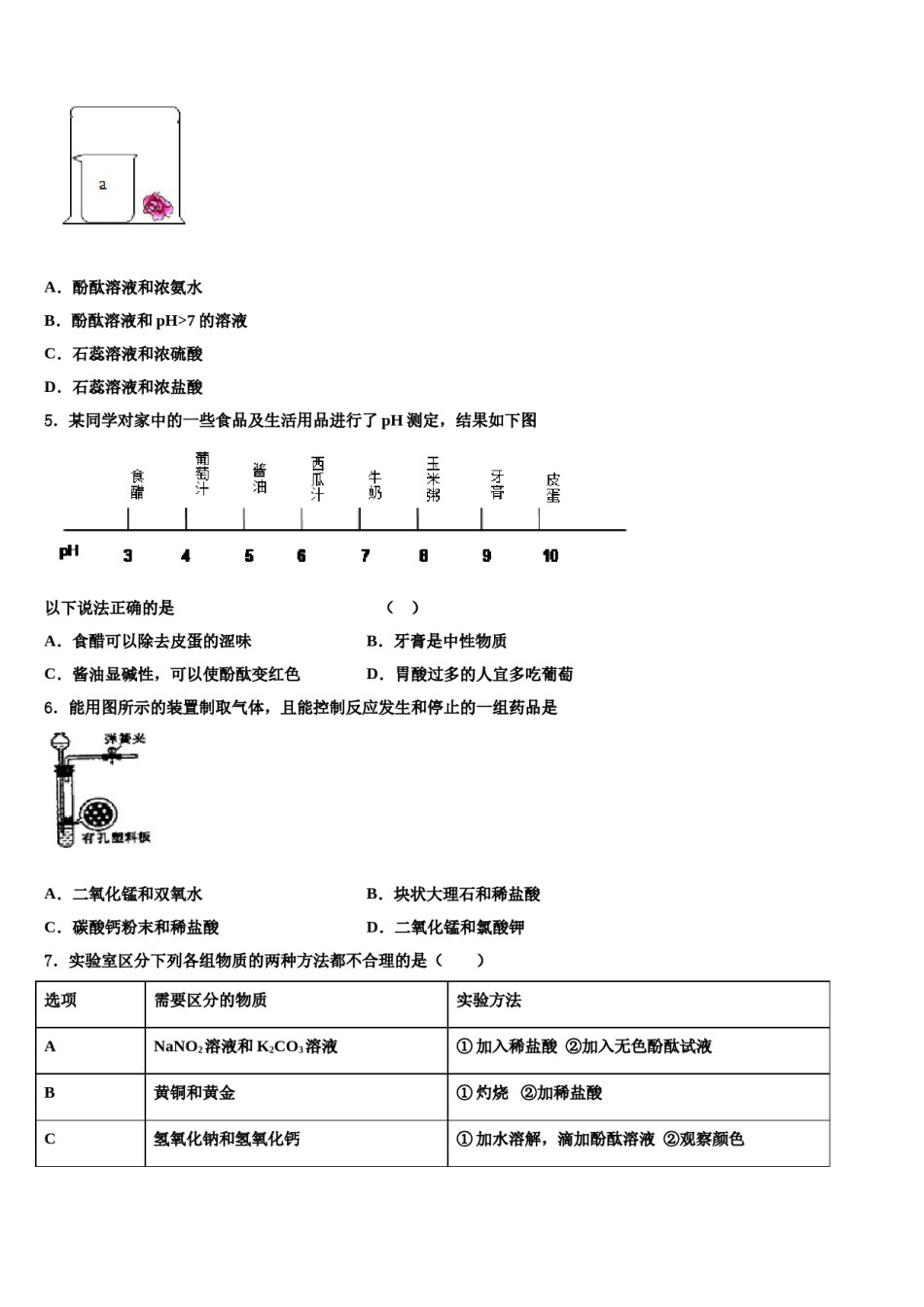 2024届安徽省阜阳市颍东区中考化学全真模拟试卷含解析.doc_第2页