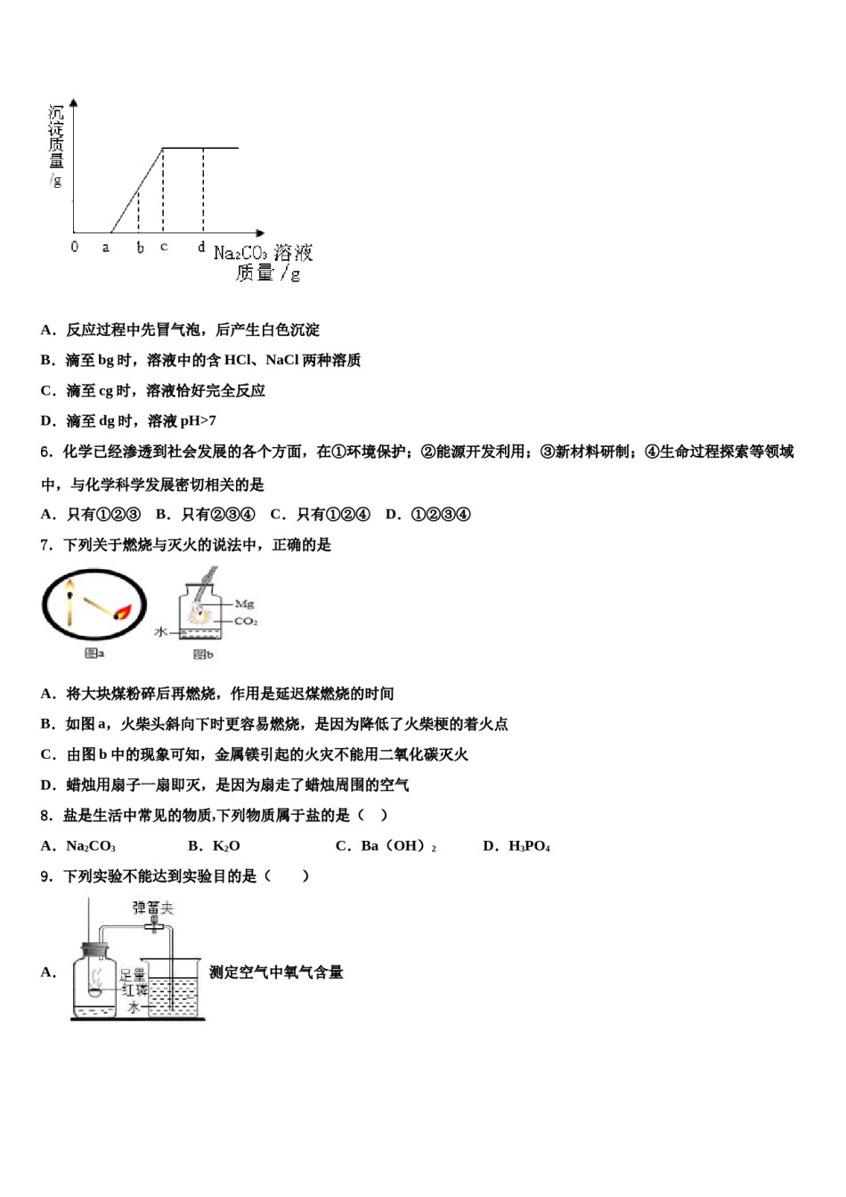 2024届安阳市安阳一中学中考化学模拟预测题含解析.doc_第2页